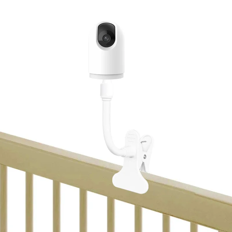 Protable Camera Holder Stand Flexible Camera Clamp Mount Baby Monitor Webcam Monitor Punch-free Bendable Bracket Base With Clip