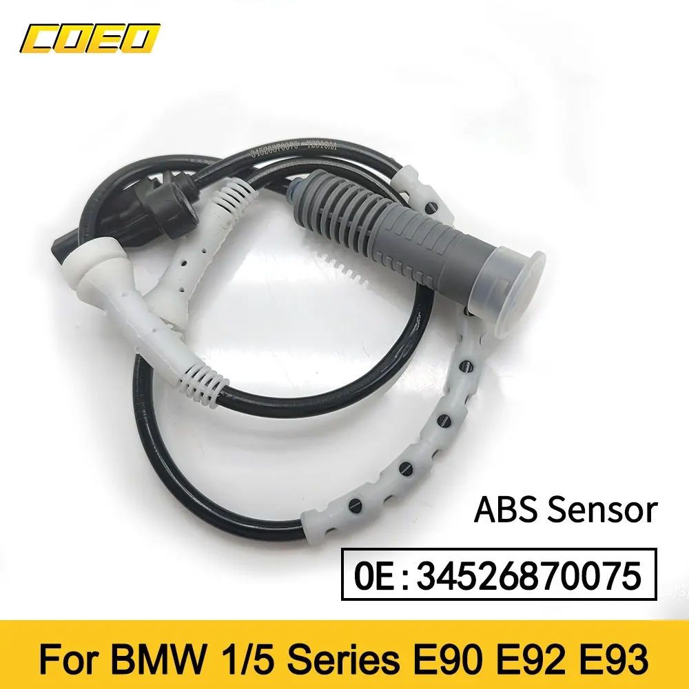 Sensor de velocidad de rueda ABS, eje delantero izquierdo/derecho para BMW E81, E82, E92, E90, 128I, 135I, 323I, 325I, 328I, 34526762476/34526870075