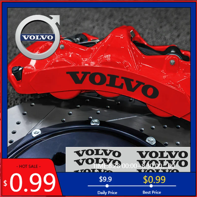 

Universal Bracket Personalized Modification Decorative Sticker Car Sticker Brake Caliper Sticker LabelFor Volvo EX90 V60 V40 XC9