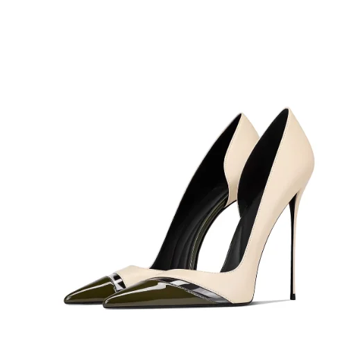 

Ретро-туфли на тонком каблуке цвета хаки для женщин, новинка весеннего сезона, эксклюзивные и премиум-класса, не утомляют ноги.