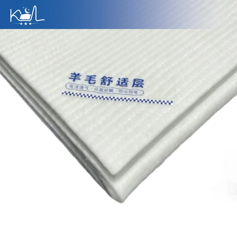 Cotton Cashmere Blend Mattress Topper Filling Material, Soft Quilted Foldable Bed Pad for Student Dorm, DIY Comfort Layer