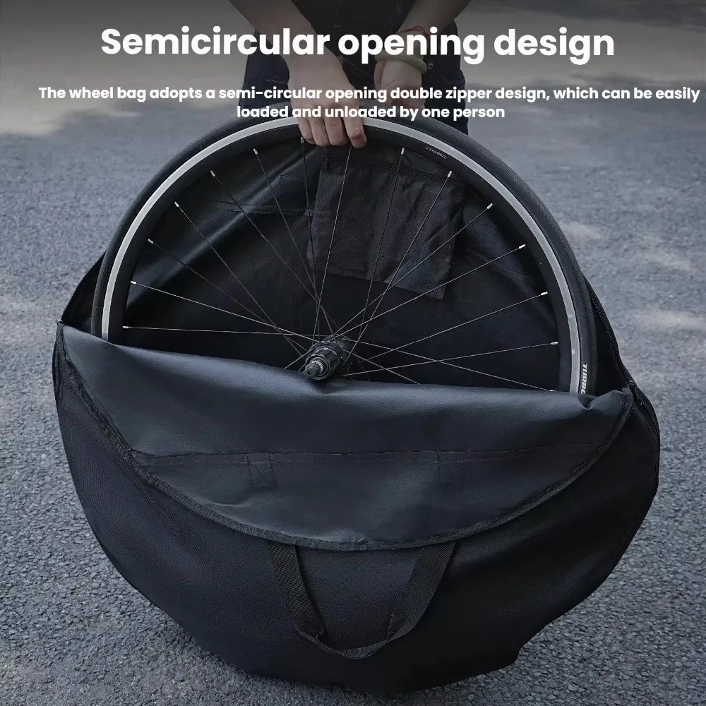 

Сумка для хранения велосипедных шин на открытом воздухе, нейлоновая черная сумка для переноски колес, чехол 700C, дорожный велосипед, спортивная сумка для колес