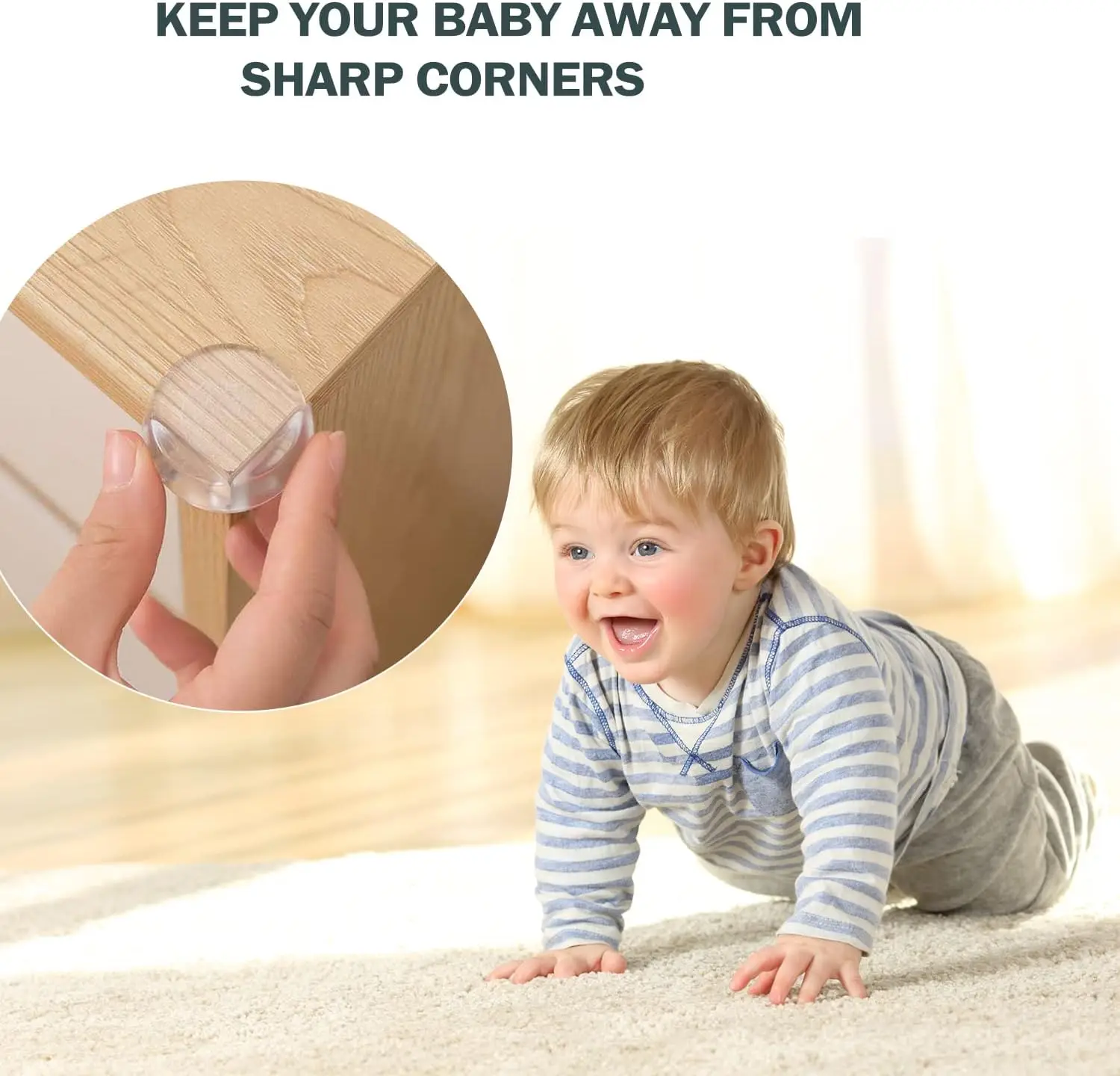 24Pcs Baby Safety Silicone Protector Table Corner Edge Protection Cover Electric Socket Protection Children Anticollision Guards