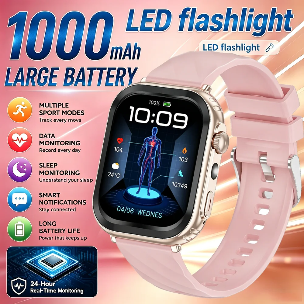 2026 Fashion Women Watch Ultra2 SE Smart Watches 1000mAh 1.85"AMOLED Full Touch Screen BT Call Smartwatch For Android IOS Ladies