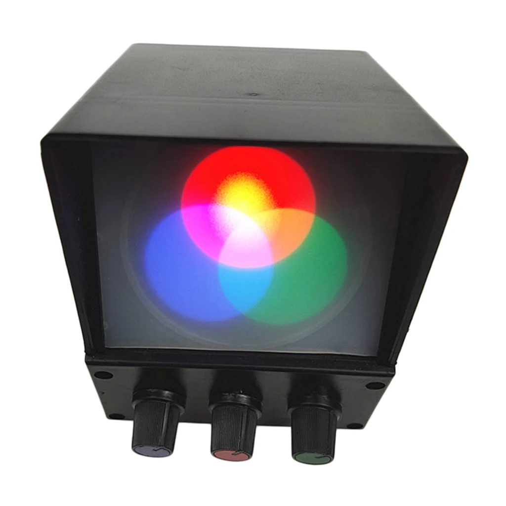 Drie Primaire Kleuren Licht Fysiek Optisch Experiment Onderwijsinstrument Adjustab Synthese Tester Voor Student Experiment