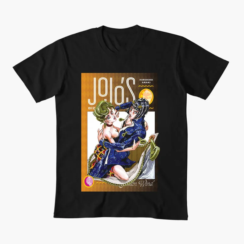 

0413 JoJo's Bizarre Adventure Anime Gift t shirt 100% cotton printed Graphic Clothes Y2K clothing Cartoon Tee All size Tops
