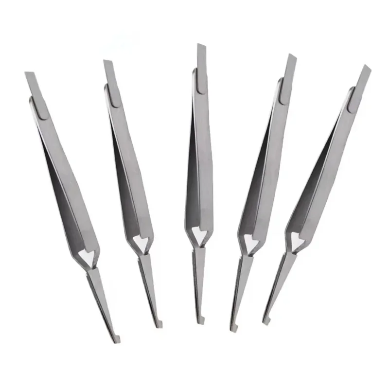 

Dental Bracket Positioning Tweezer Dentistry Orthodontic Tweezers Stainless Steel Serrated Pliers Dentist Lab Correction Tools