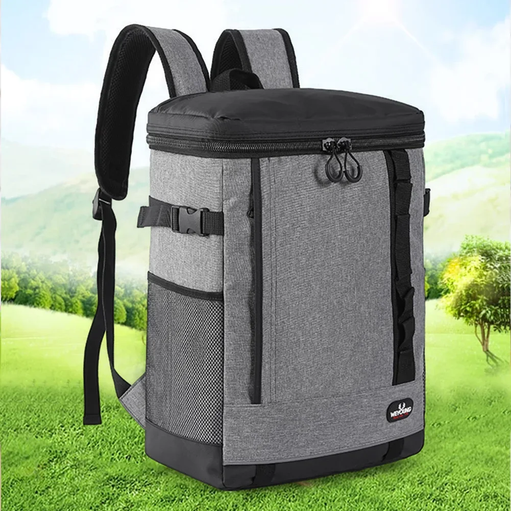 Thermal Backpack Waterproof Thickened Cooler Bag 20/24L Large Insulated Food Grade Family School Picnic Refrigerator Lunch Bag