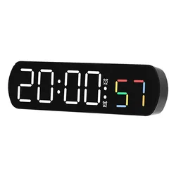 Minimalist Electronic Clock Creative Multifunctional LED Alarm Clock Temperature Jump Second Display Positive Countdown Bedside