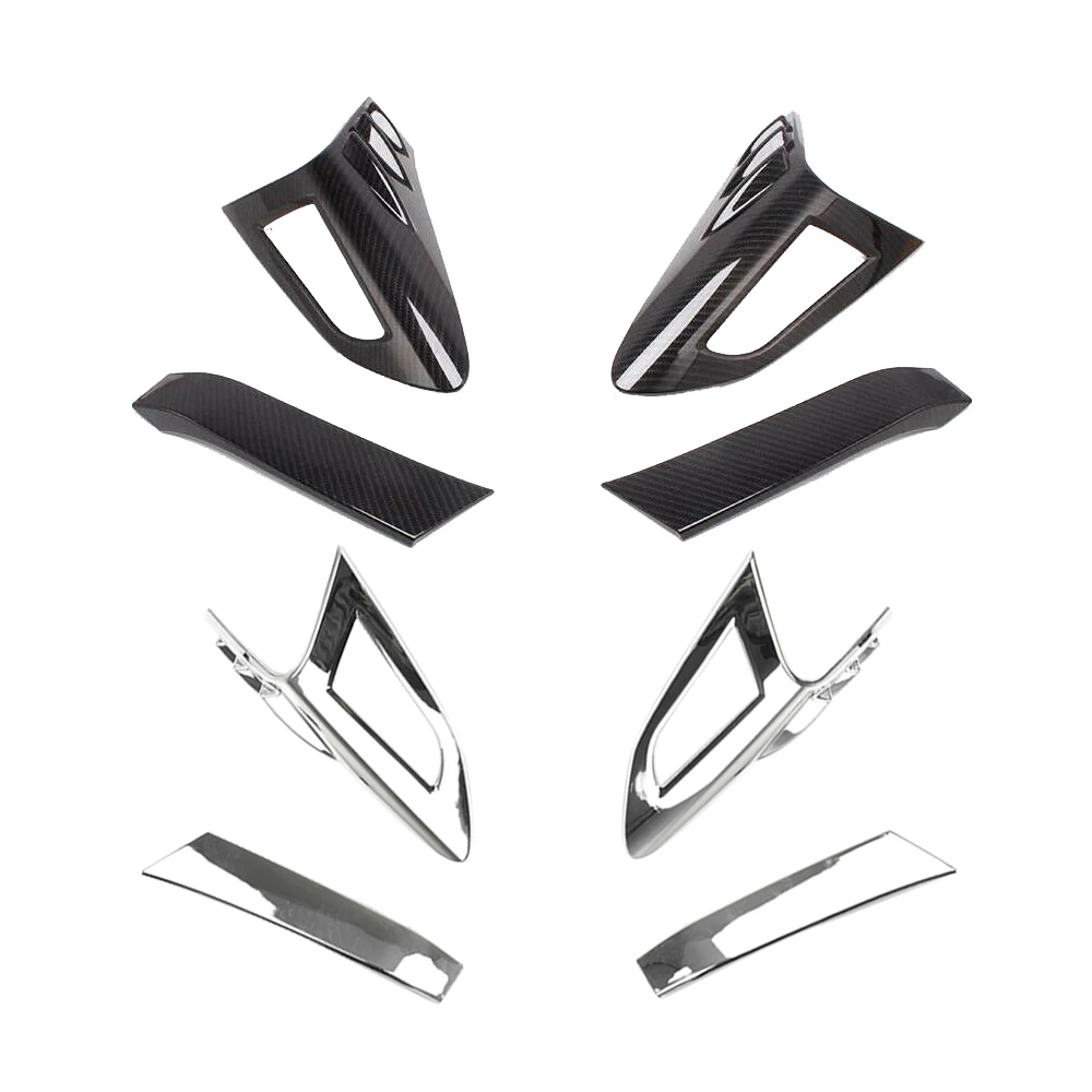 

Carbon Fiber/Chrome Rear Tail Light Lamp Cover Trim Decoration for Toyota C-HR XLE, Limited, Nightshade, LE 2018-2022