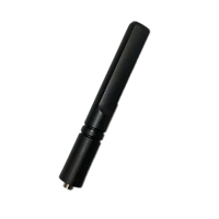 JianPai Short Rubber Antenna SMA Female VHF UHF Dual Bands for Kenwood BAOFENG TYT WOUXUN HAM Radio Black Soft Aerials