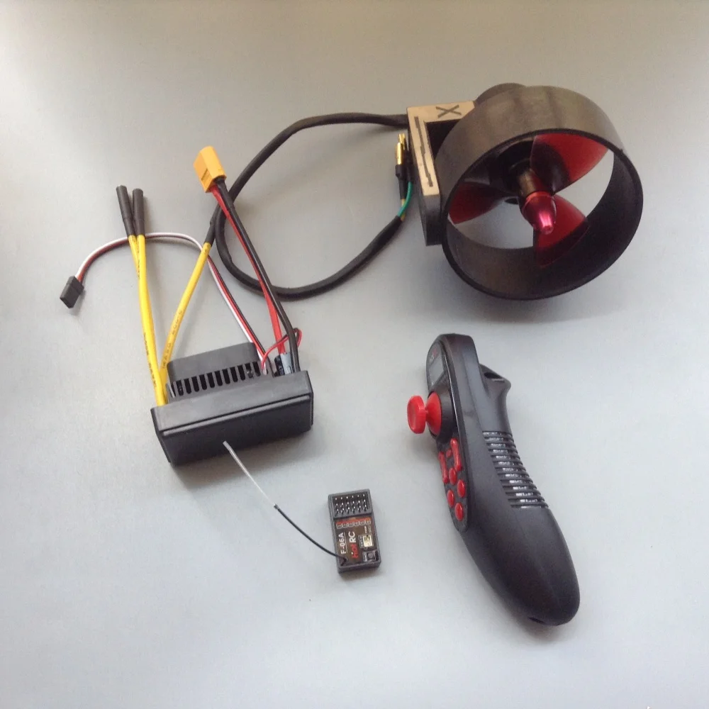 SD600 Remote Control 12-24V Underwater Thruster, 5kg Thrust Single Brushless Motor for Industrial Unmanned Boats & ROVs