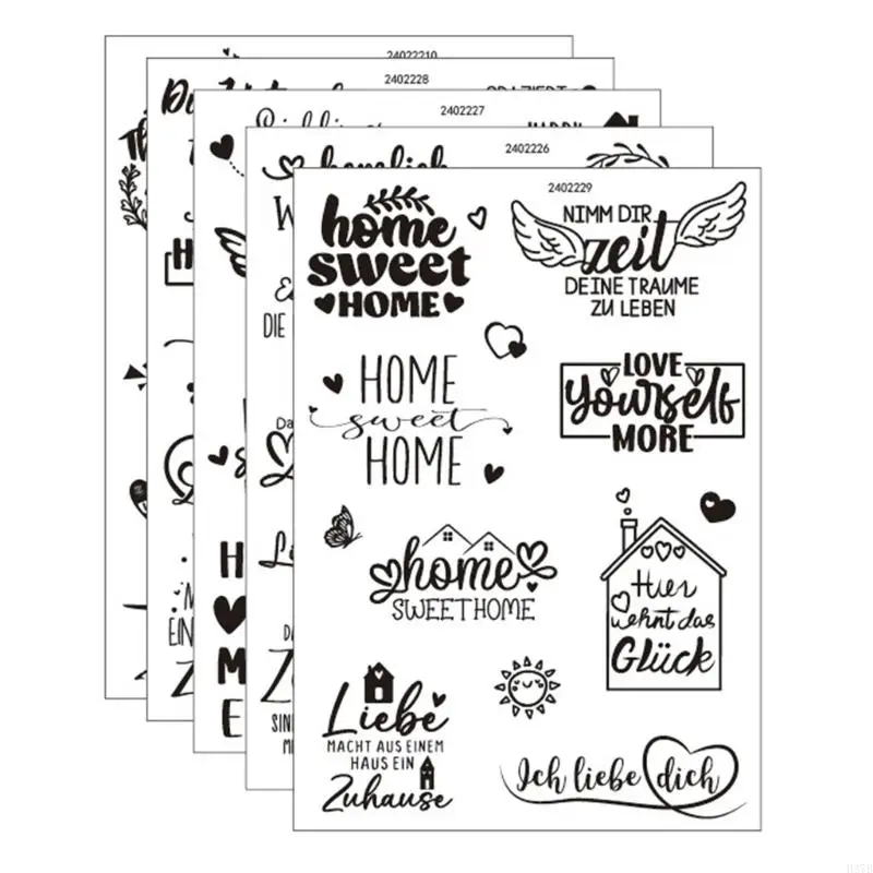 H37B Rubiada resistente à água no adesivo para mobiliário vidro velas 5.8x8.27 polegadas VENLAÇÃO DO VENLAÇÃO