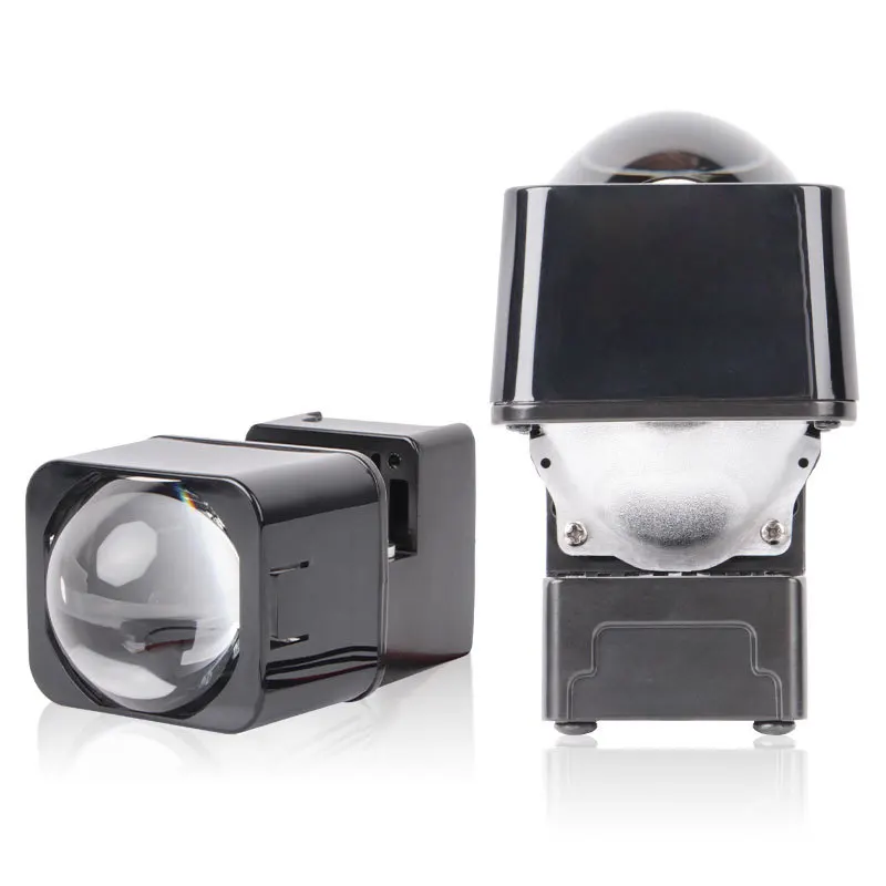 

110W 1.5-Inch Square Bi-LED Matrix Projector Headlight Laser Beam Retrofit Penetration Car Accessories Dual Beam Module