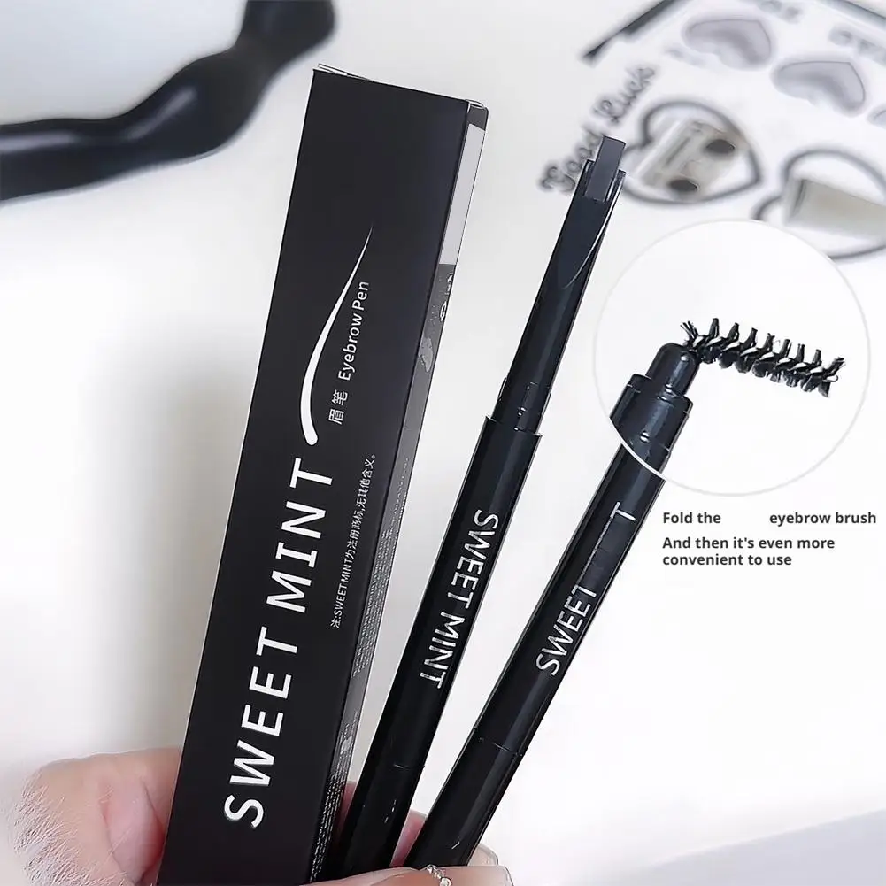 Double-ended Wenkbrauwpotlood Waterdicht Wenkbrauw Cosmetica Brow Eye Tattoo Make-Up Lange Pen Potlood Wenkbrauw Blijvende B2R0
