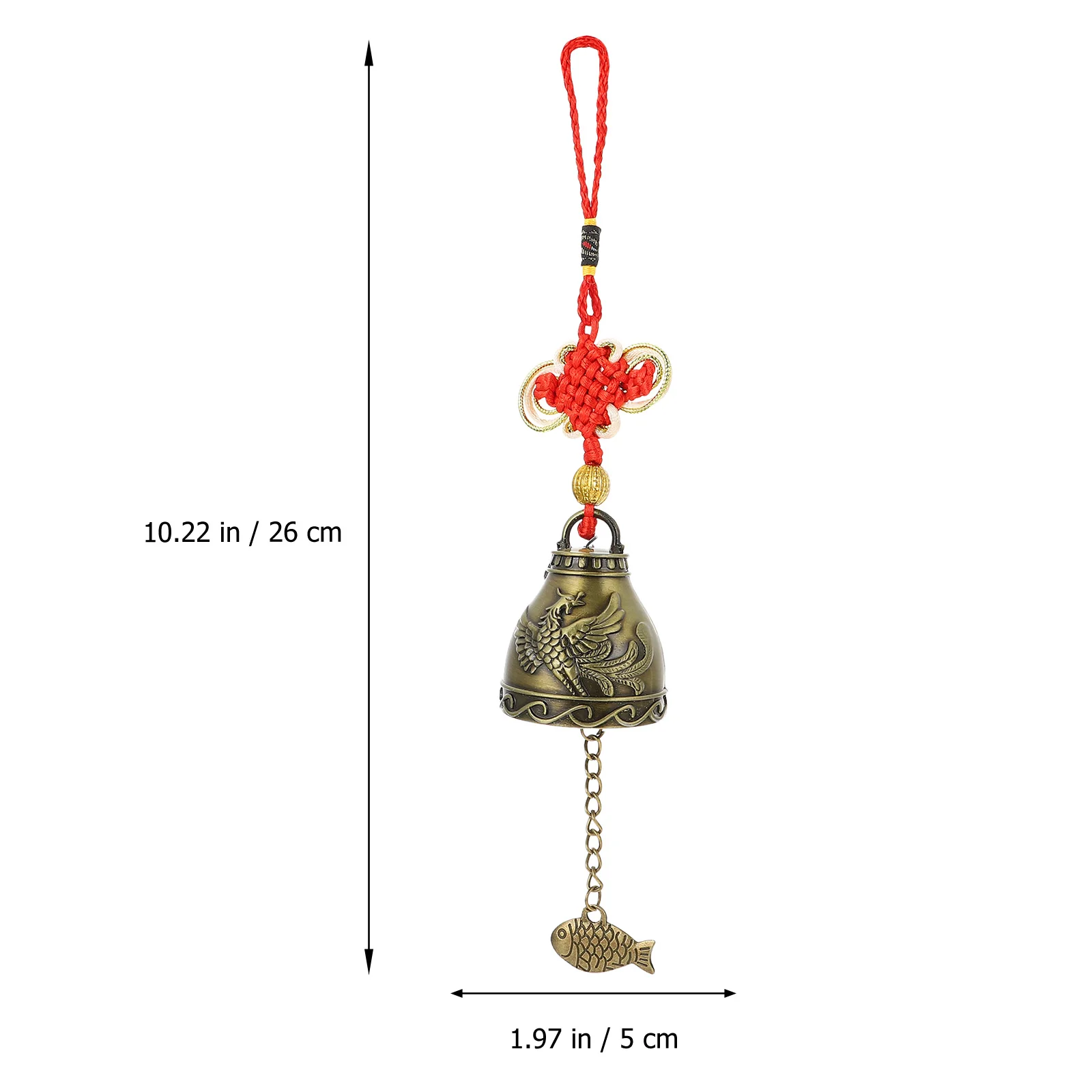 

5 Pcs Metal Wind Chimes Zinc Alloy Retro Balcony Bell Coin Garden Hanging Craft Home Decor Fengshui Wind Bell Gift