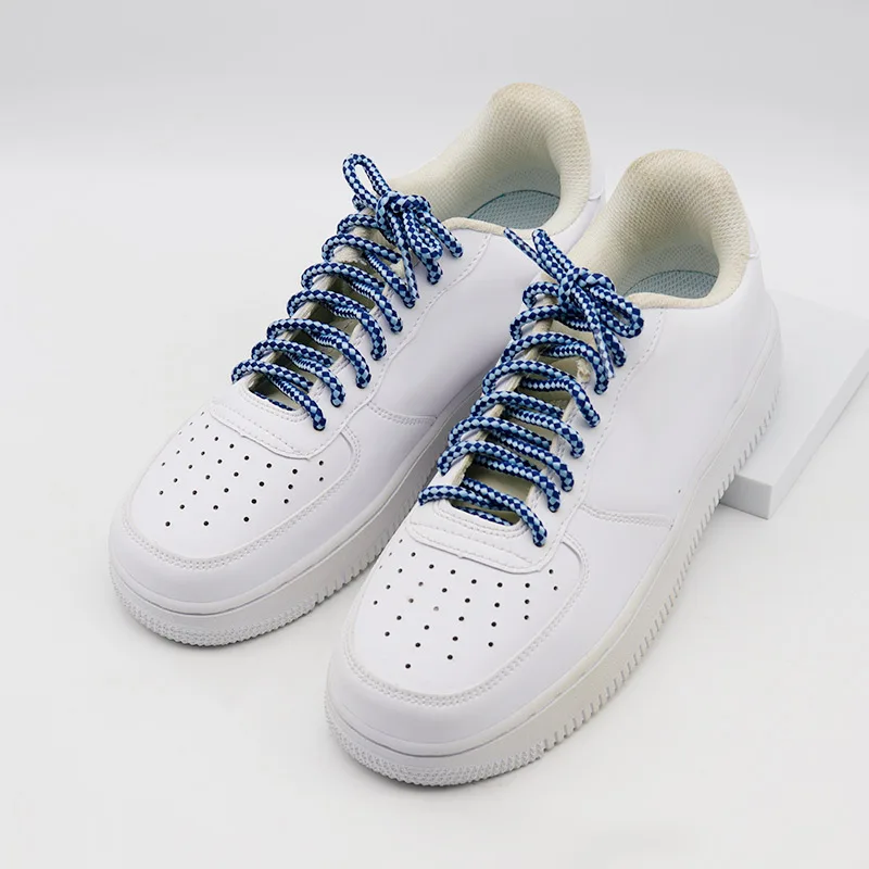 1 Pair Simplify Blue Grey Shoe Ropes 4.5MM Men Women Sneaker 2021 Trendy Unisex Circular Laces for Kids & Adults 60-180CM Cord