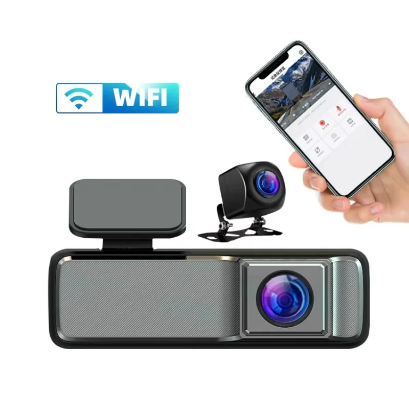 

Mini Convenient Universal Dashboard Camera Full Color Night Vision Dvr 2K + 1080P Dual Lens Wireless Application Car Black Box