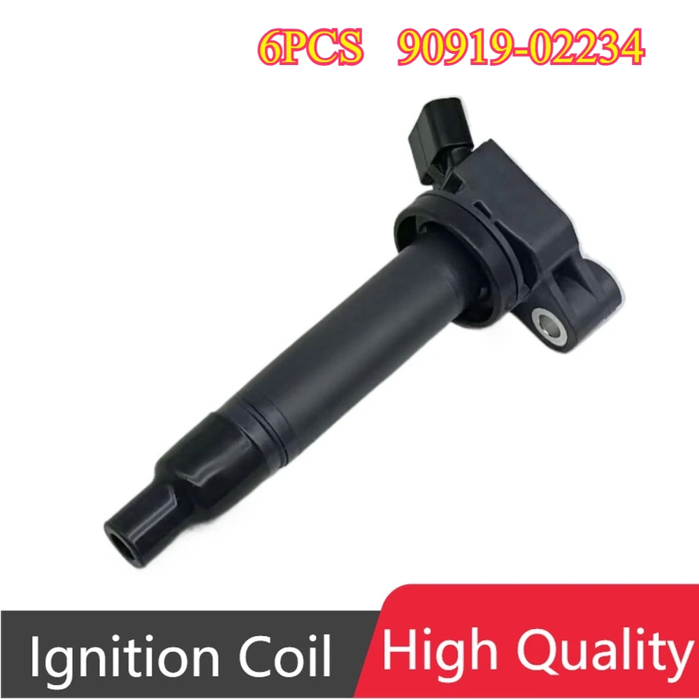 

6 шт. 90919-02234 9091902234 9008019016 UF267 катушка зажигания для Toyota Camry Avalon Sienna Lexus ES300 RX300 3.0L 3.3L 1999-2008