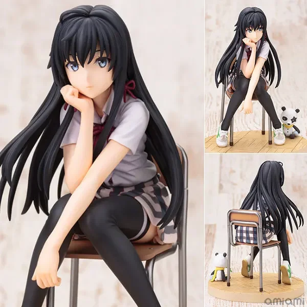 Funny Japan Anime My Teen Romantic Comedy Yukinoshita Yukino Figure Model Dolls Toys Pvc Collect  Hot Gift Uniform Car Ornament