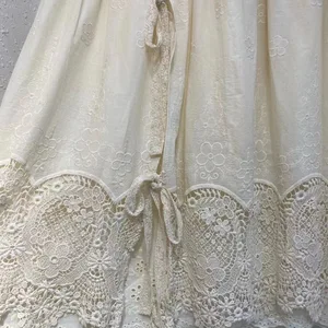 7 principais vendas saia linho bordada - №8