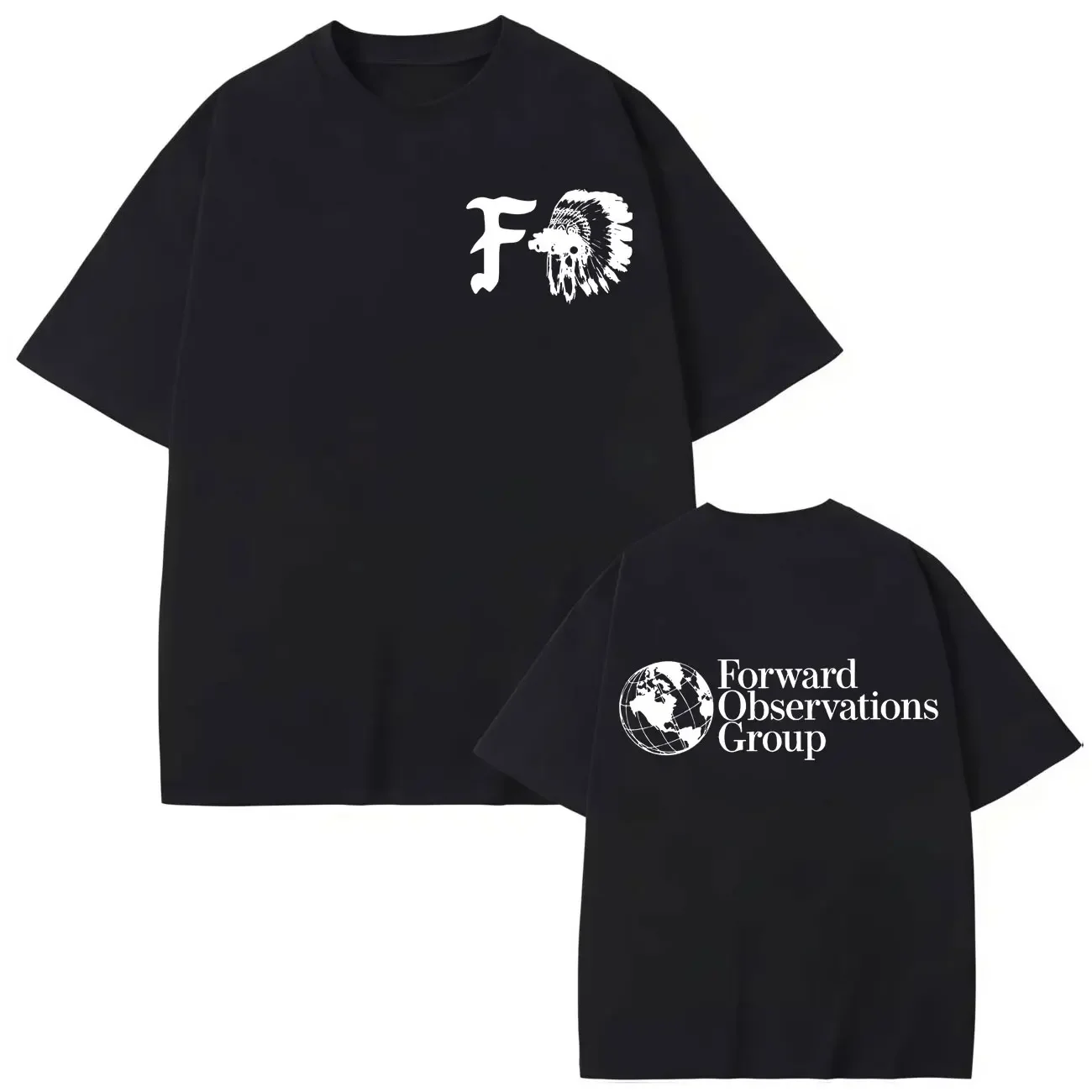 T-shirt imprimé Forward Observations Group, tendance de la mode, T-shirts à manches courtes pour hommes et femmes, T-shirt décontracté en coton ample