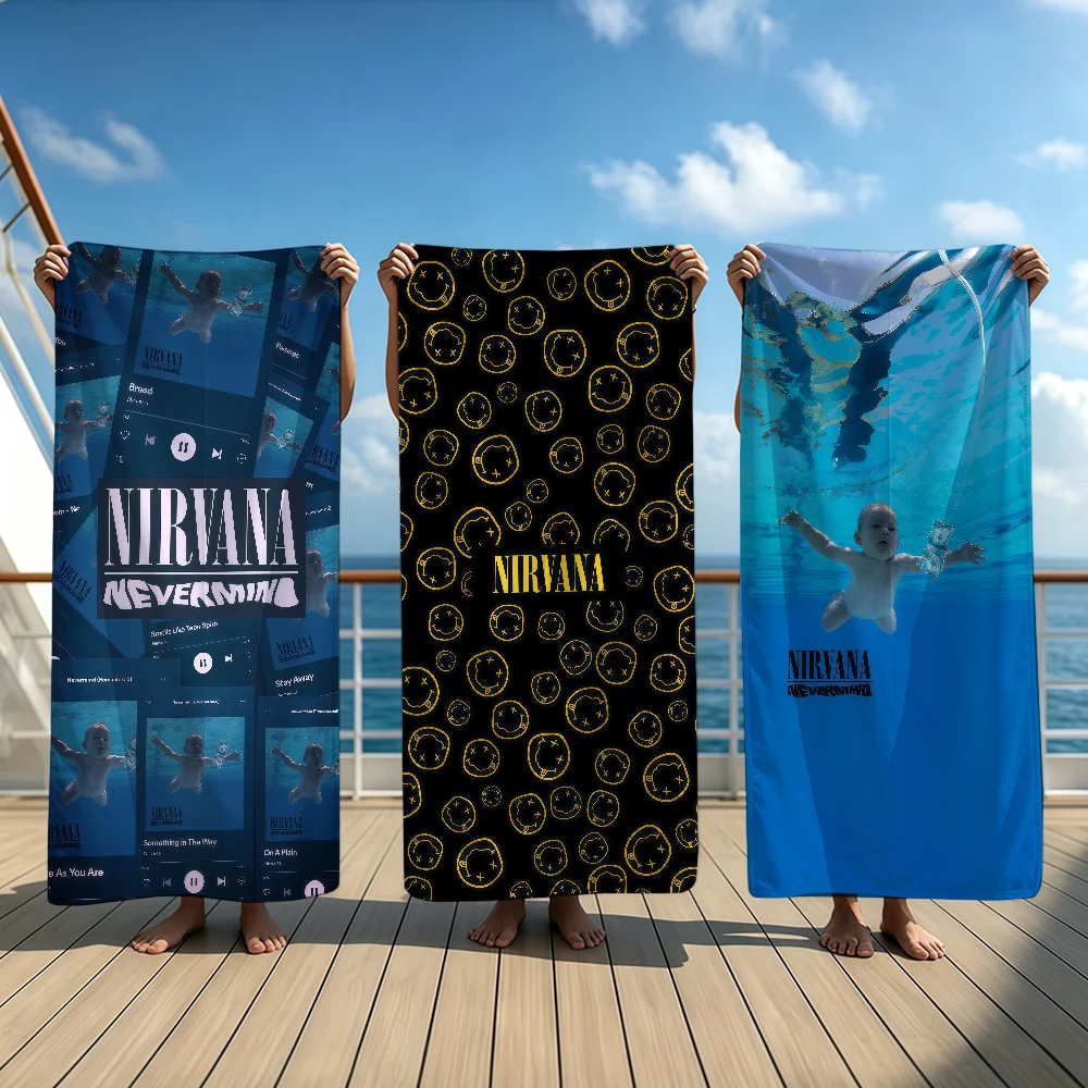 BAND N-NirvanaS-ES Towel Beach Oversized Soft Ultra Absorbent Quick Drying Large Pool Travel Camping Bathroom
