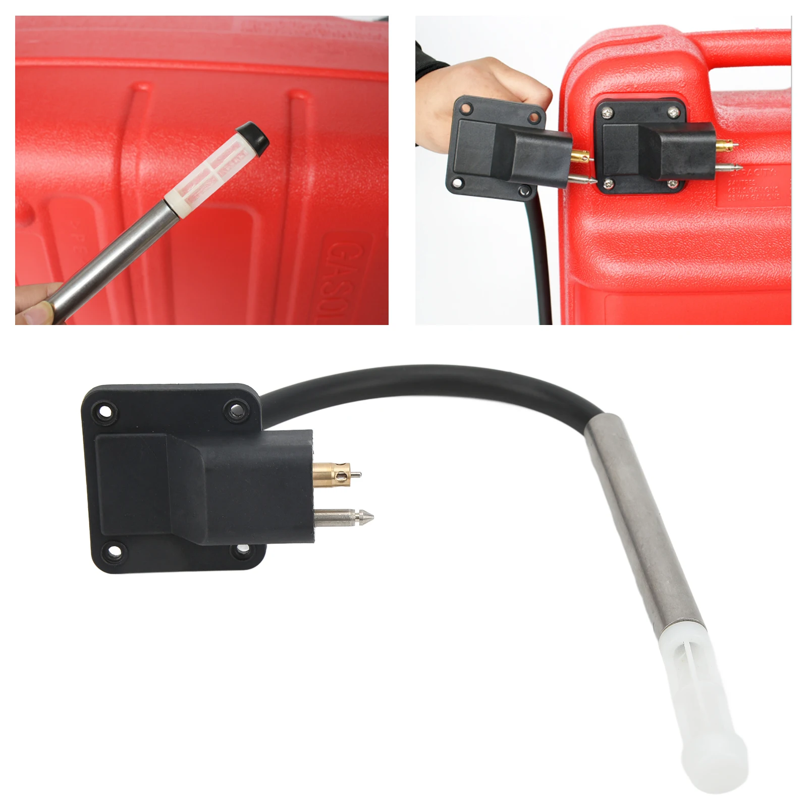 

Marine Fuel Tank Connector Fitting Portable 12L 24L Boat Outboard Engine Accessory
