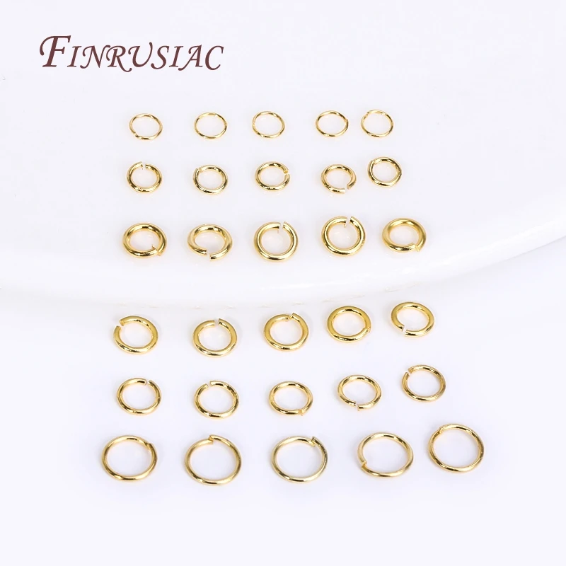 50–200 Stück 3–10 mm 18 Karat vergoldete Biegeringe, offene geteilte Ringverbinder für DIY-Schmuckherstellung, Großhandelsartikel – Detail 35