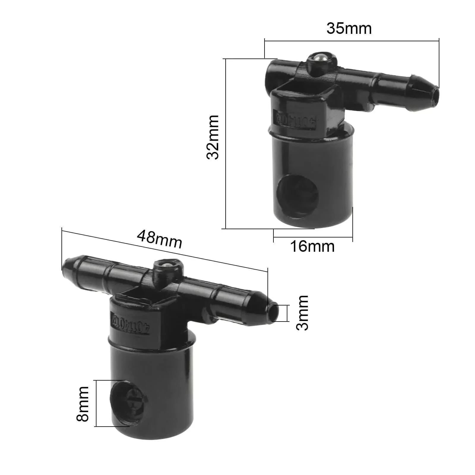 2Pcs Plastic Windscreen Water Spray Washer Nozzle for Opel Insignia Astra Car Windshield Wiper Exterior Accessories