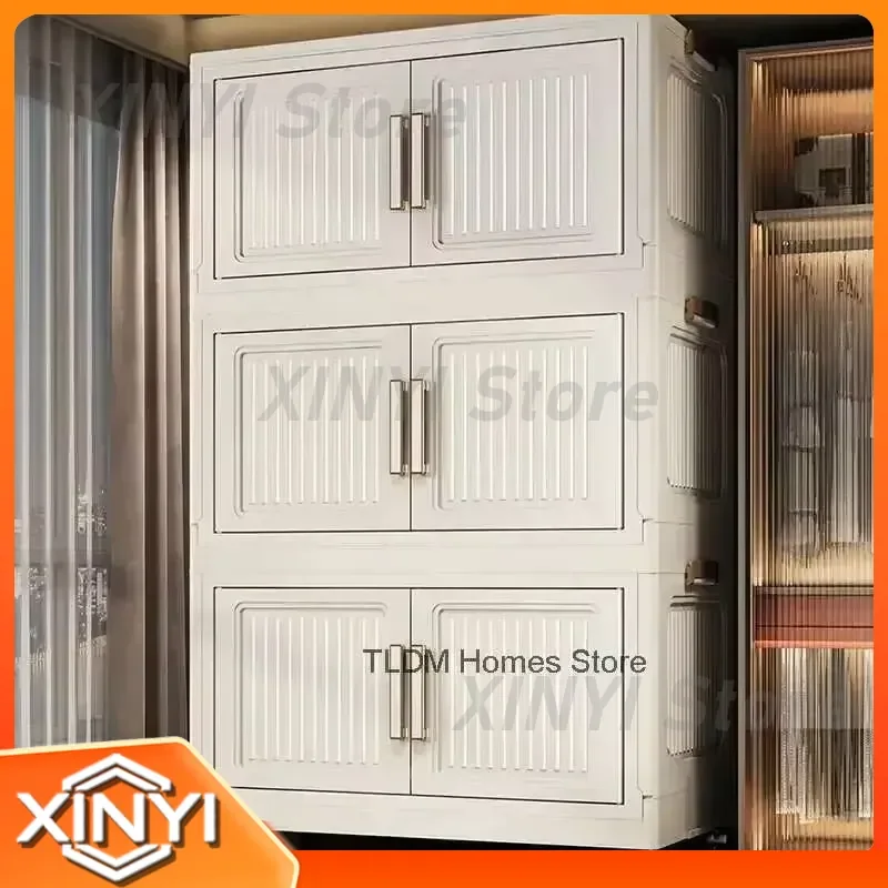 Locker for Nordic Minimalist Wardrobes Closet Home Storage Multi-functional Floor Bedroom Furniture Free Installation Clothes