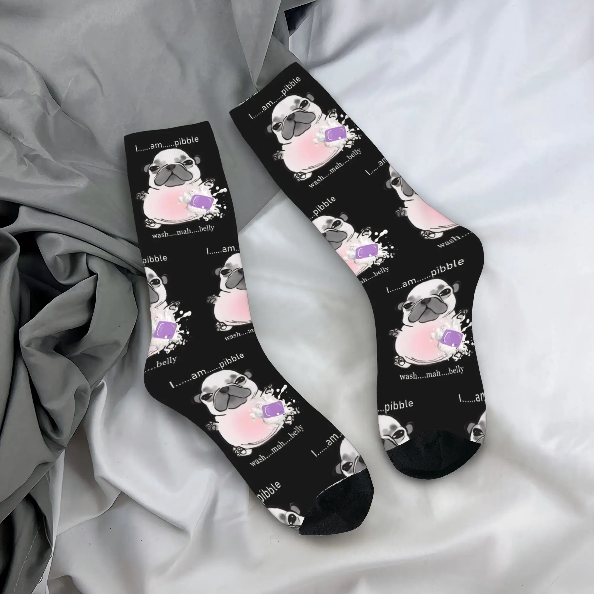 سعيد مضحك الذكور الرجال الجوارب الجدة أنا Pibble غسل بلدي بطن Pibble الكلب الدماغ جورب البوليستر الرياضة النساء الجوارب الربيع الشتاء