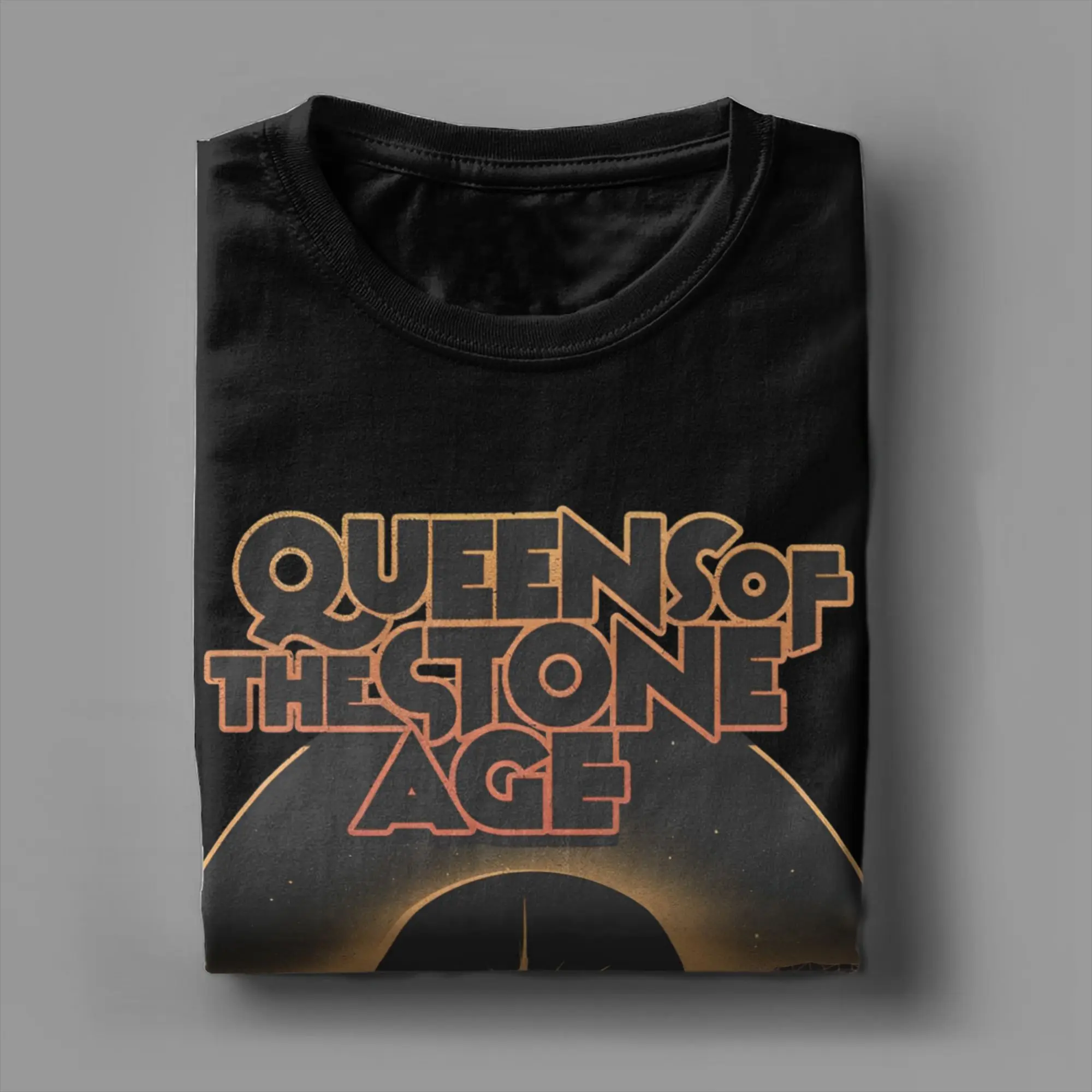 Queens of the Stone Age T-Shirt Beach Novelty T-Shirts Mens Cotton O-Neck Plus Size Tees Short-Sleeved Y2K Funny Tops