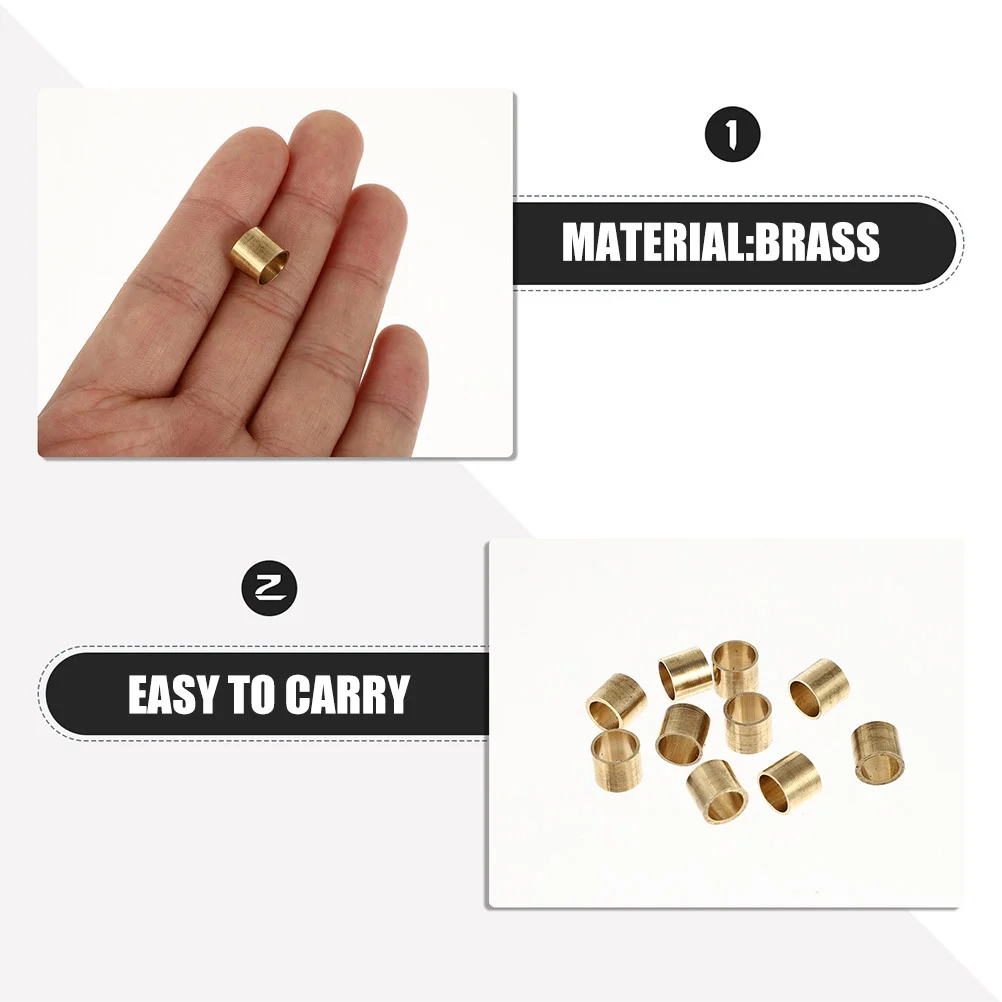 20個入り ビリヤード キュー フェルール 真鍮製 スヌーカー プールスティック 交換修理用アクセサリー キューチップ ビリヤードチップ プールスティック フェルール