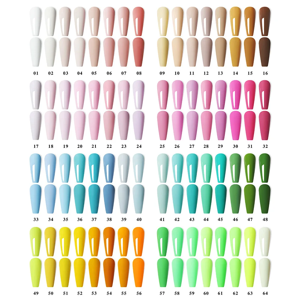 128 Colors Popular Solid Color Nail Polish Gel Set High Brightness And Smooth Texture Saturated Color Nail Gel Polish