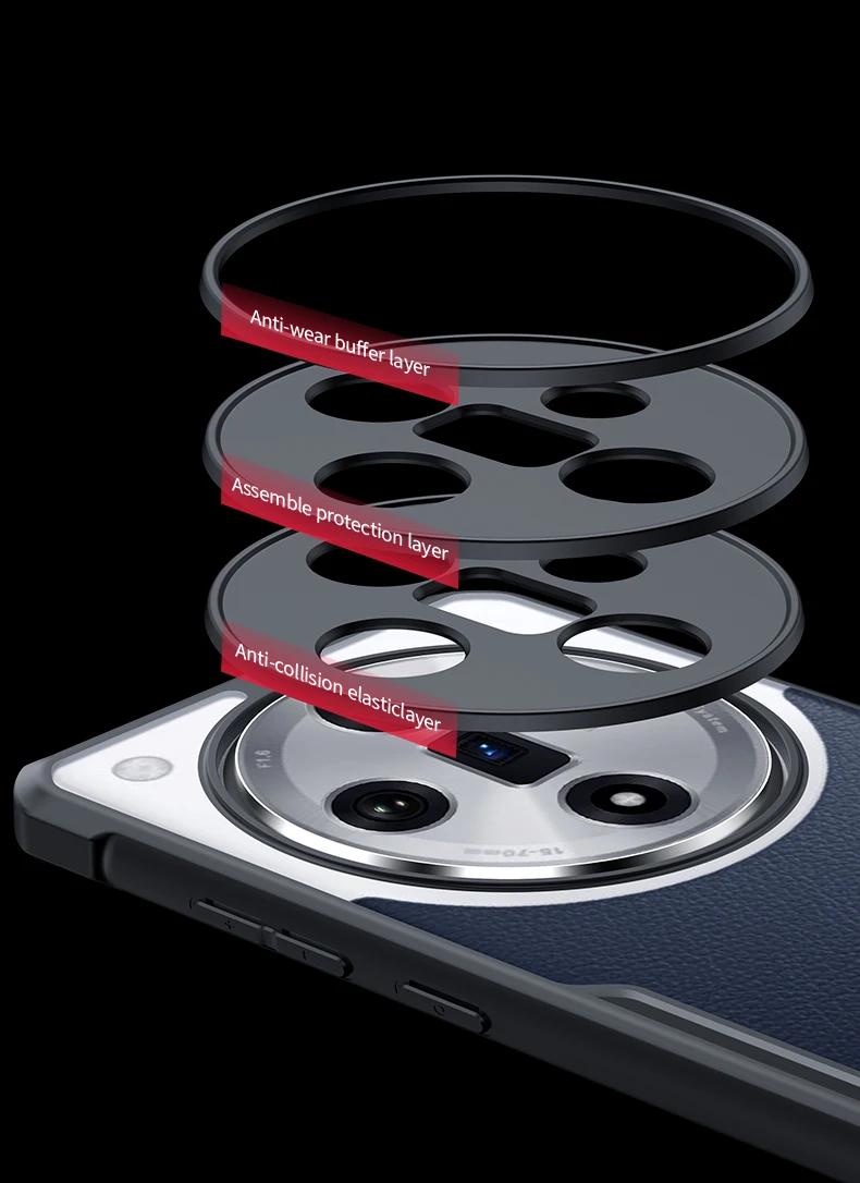 Xundd Hülle für Oppo Find X9 Ultra, stoßfest mit Airbags, PC&TPU, matt-transparent, Anti-Sturz-Schutzhülle für Find X9 Ultra – Detail 8