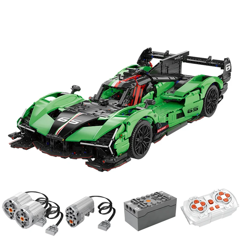 IN STOCK MOC Technical 1:8 Remote Control Sports Car Building Blocks Bricks Model Assembling Toys for Children Birthday Gift Set