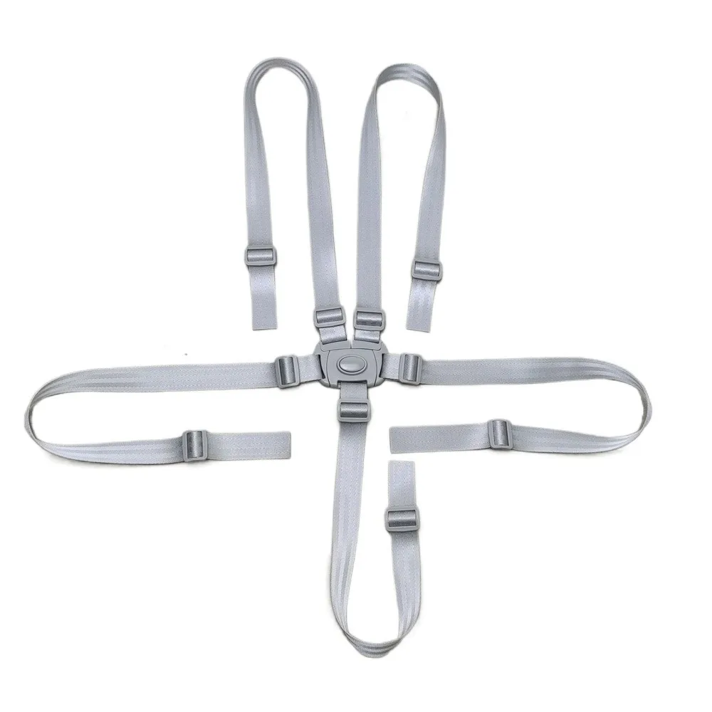 

5 Point High Chair Straps Adjustable Sturdy Baby Feeding Chair Belt Comfortable Quick-release Buckle Baby Highchair Safety Band