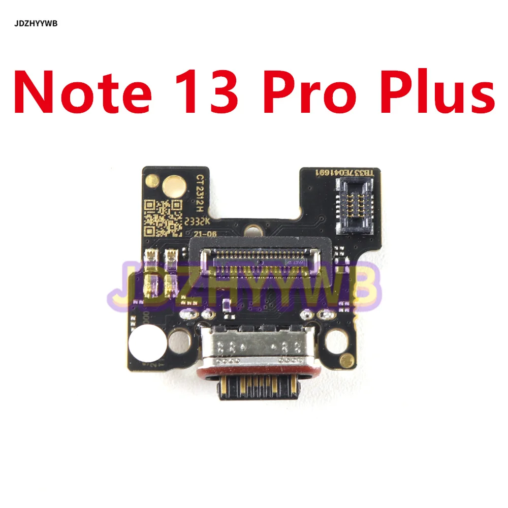 Charging Port Board Dock Fast Charging Date Transmission Flex Cable For Xiaomi Redmi Note 13 Pro Plus + Main Board Mainboard