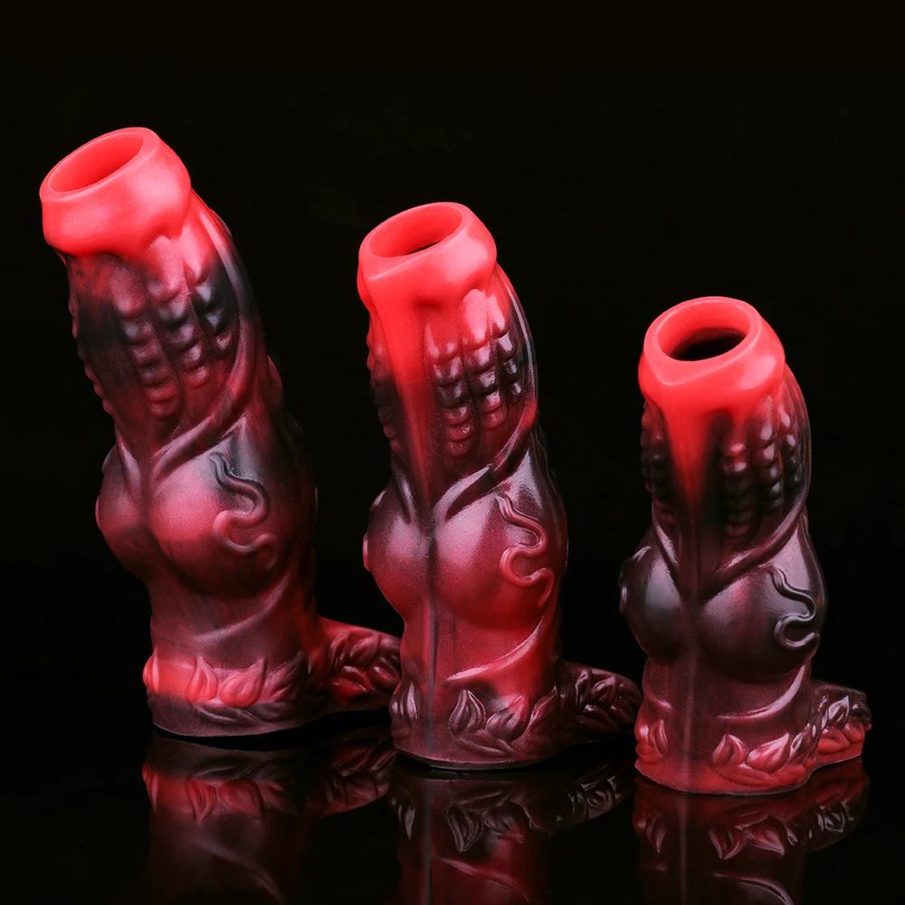 NNSX Animal Unicorn Dildo Sheath Penis Extender Sleeve Hollow Penis Cover Dick Enlargement Sex Toys For Men Adult 18