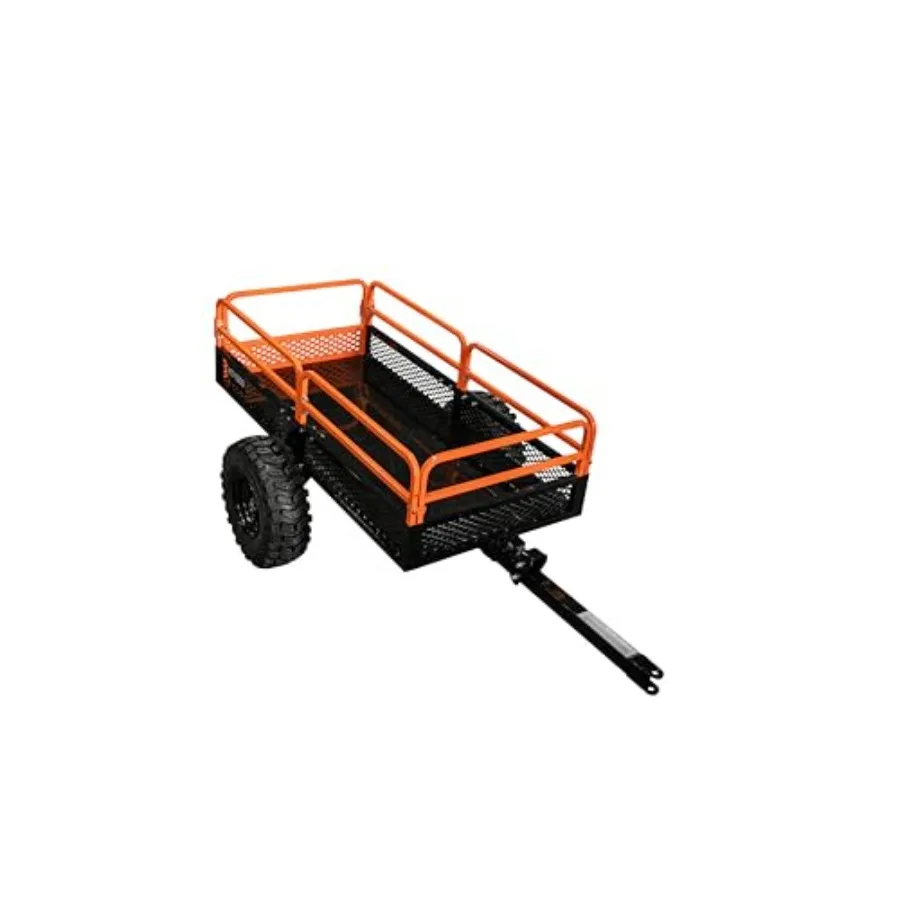 

Impact IMPLEMENTS® 1500lb Utility Cart Cargo Trailer with Solid Steel Floor for Lawn/Garden Tractors ATV's UTV's and More. Orig