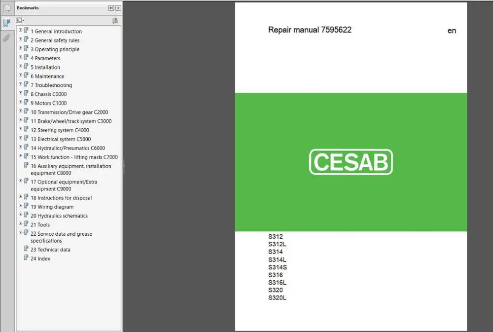 

Cesab Spare Parts Catalog 2019