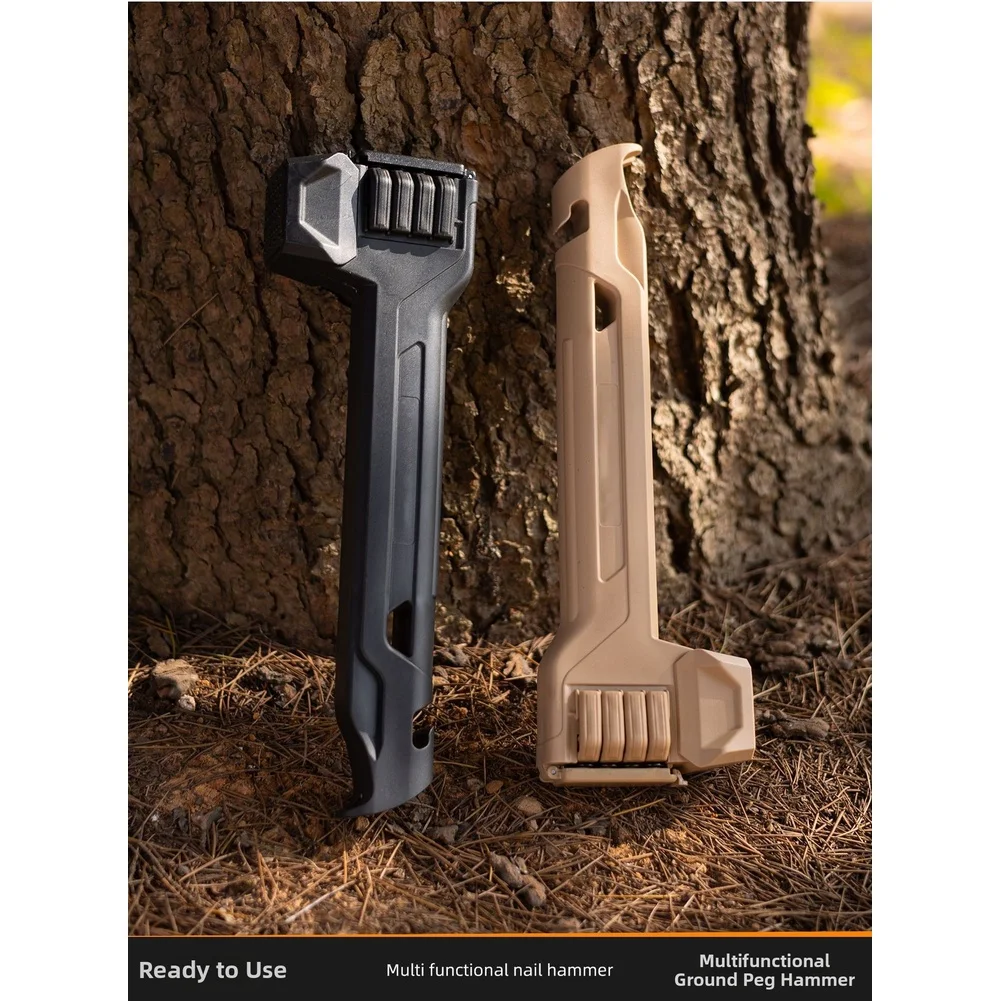 Multifunctional Mallet Camping Hammer Impact-resistant PP Material Quick Removal Tent Pegs Camping Hammer For Rugged Outdoor Use view 6