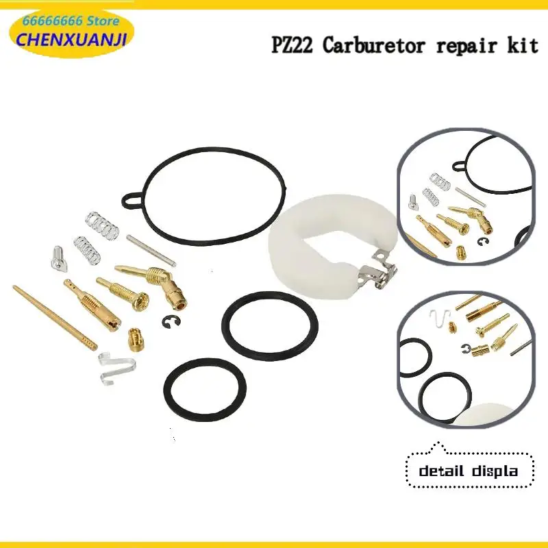 All-in-One PZ22 Carburetor Repair Kit: Plunger Diaphragm & Float for Motorcycle Dirt Bike Maintenance