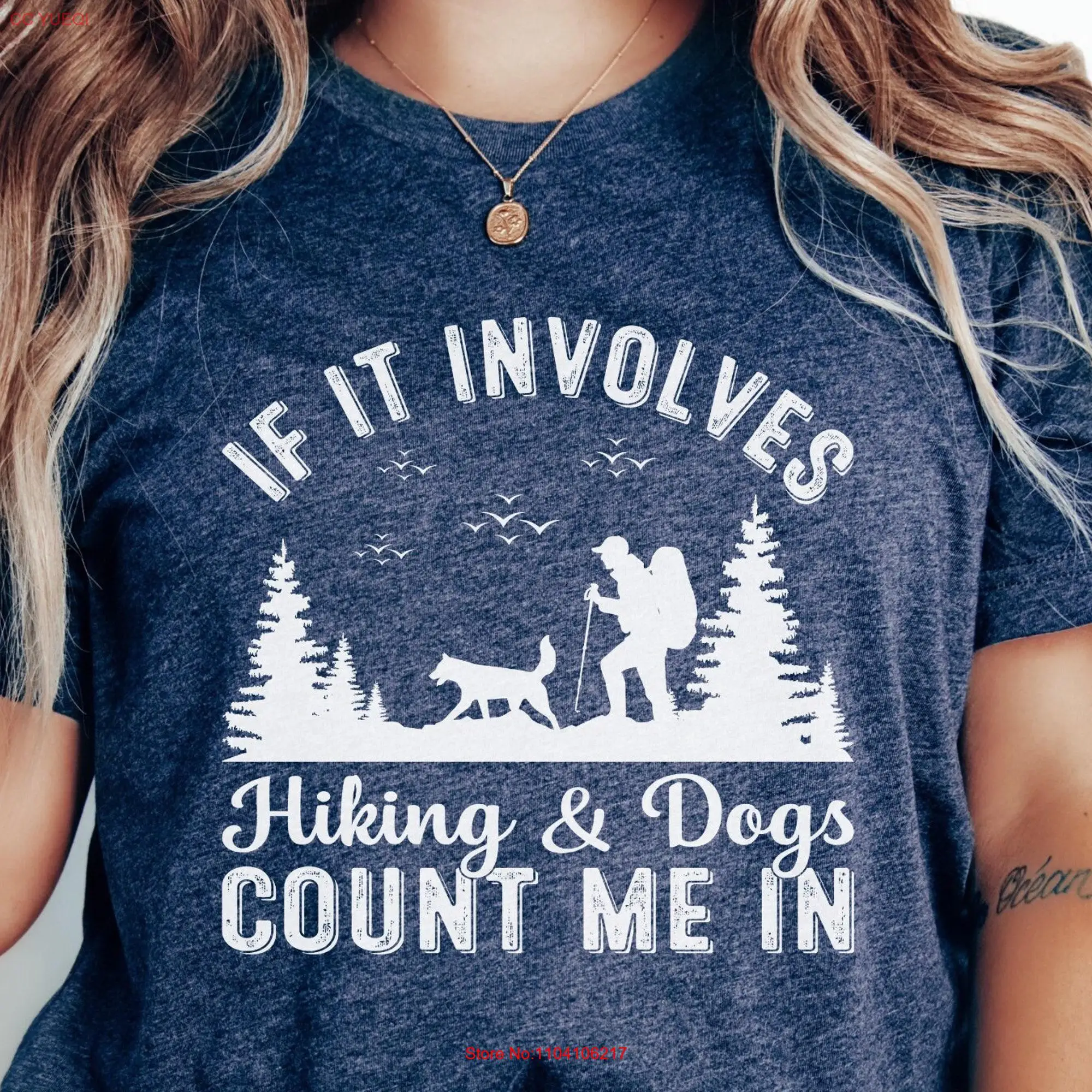 Dog lover gift hiking shirt Nature Lovers tee Camping T forest outdoors apparel wanderlust clothing adventure fashion