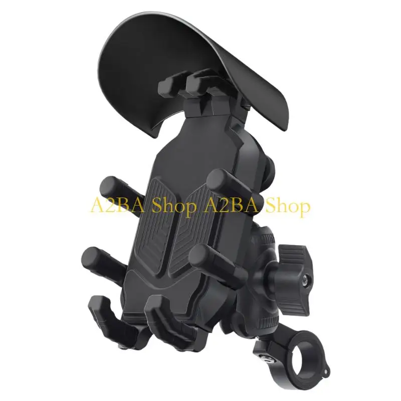 A2BA Universal Anti Shock Phone Holder For Motorcycle Handlebars With 360 Rotation
