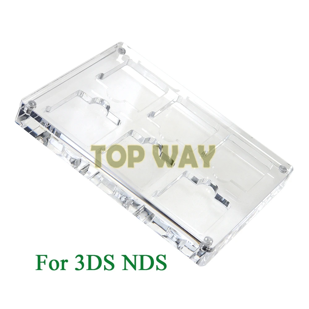 10PCS For Nintendo 3DS NDS Game Card Acrylic Case Magnetic Lid Highly Transparent