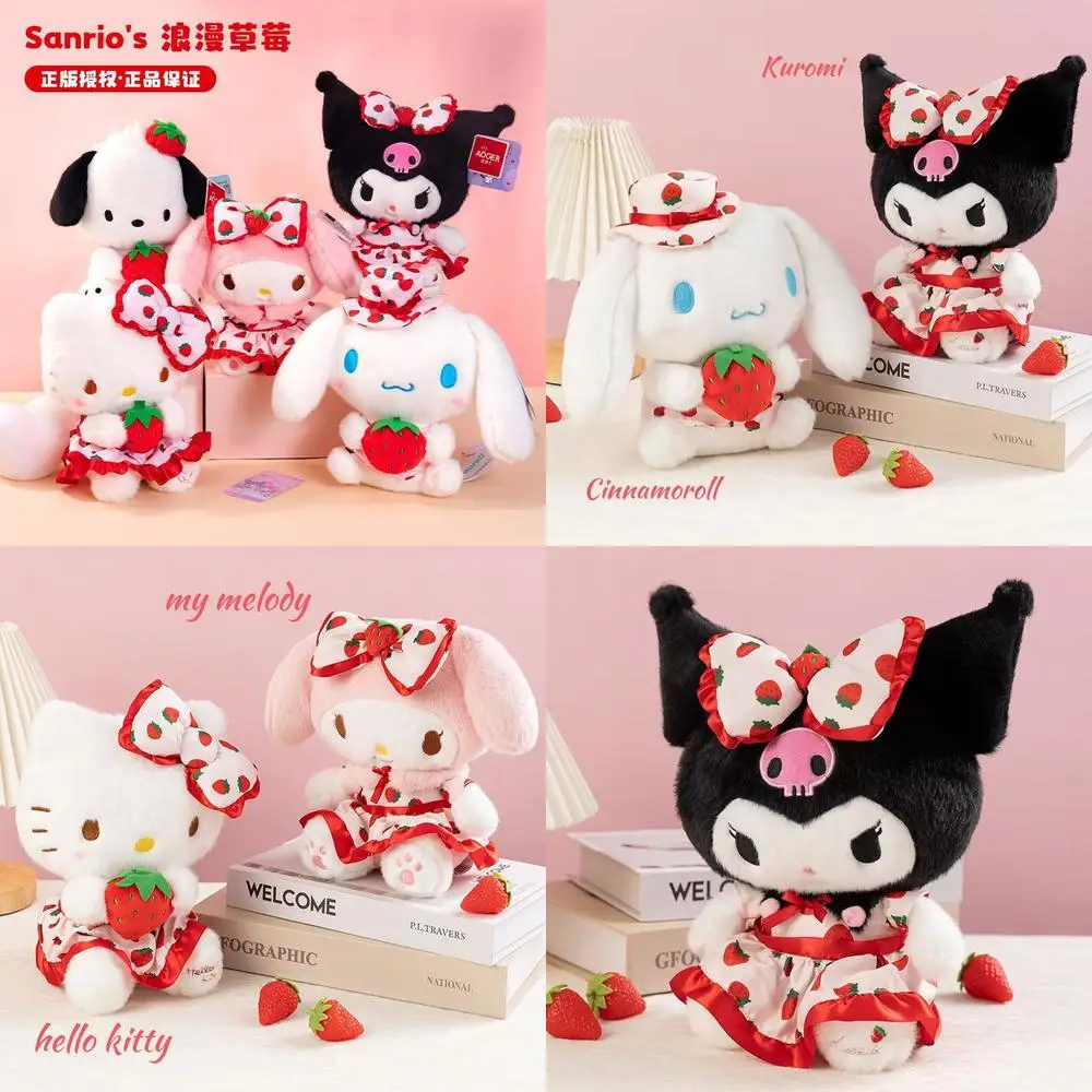 

Kawaii Sanrio Kuromi Cinnamoroll My Melody Hello Kitty Plush Toy Stuffed Doll for Kids Birthday Gift