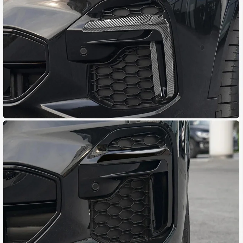 

Fog Lights Lamps Eyelid Eyebrow Strip Decoration Cover Trim For BMW X5 G05 2022 2023 Exterior Accessories