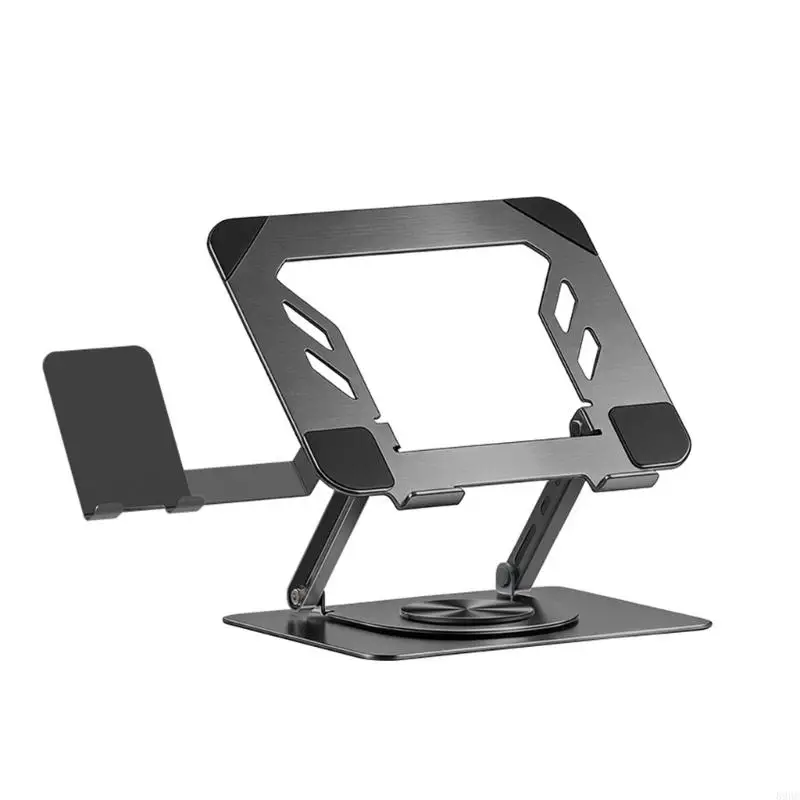 Laptop Stand sized 11 to 17.3 in Computers with Height Control, Open Frame Cooling Space, and Side Phone Shelf for Daily 896C